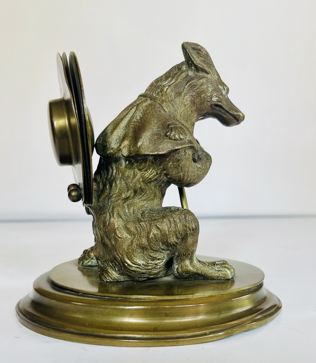 Renard aux cymbales en bronze -photo-3